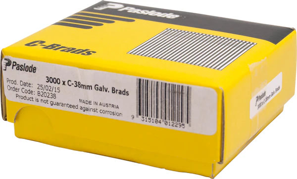 C38 BRADS PKT 3000
