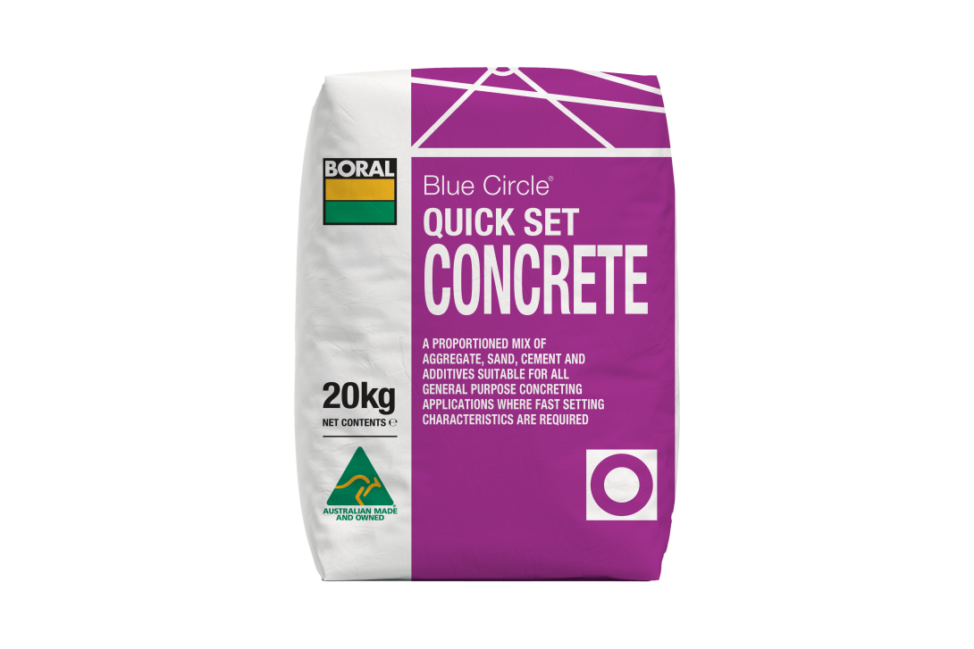 BORAL BLUE CIRCLE QUICKSET CONCRETE