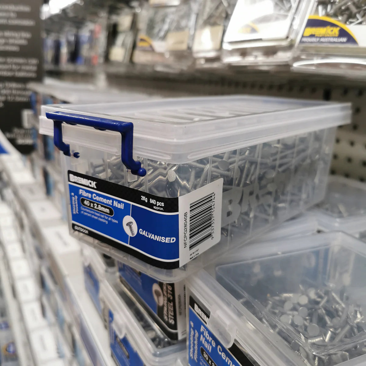 FIBRE CEMENT NAIL GAL 40 X 2.8MM (2KG) 840pcs