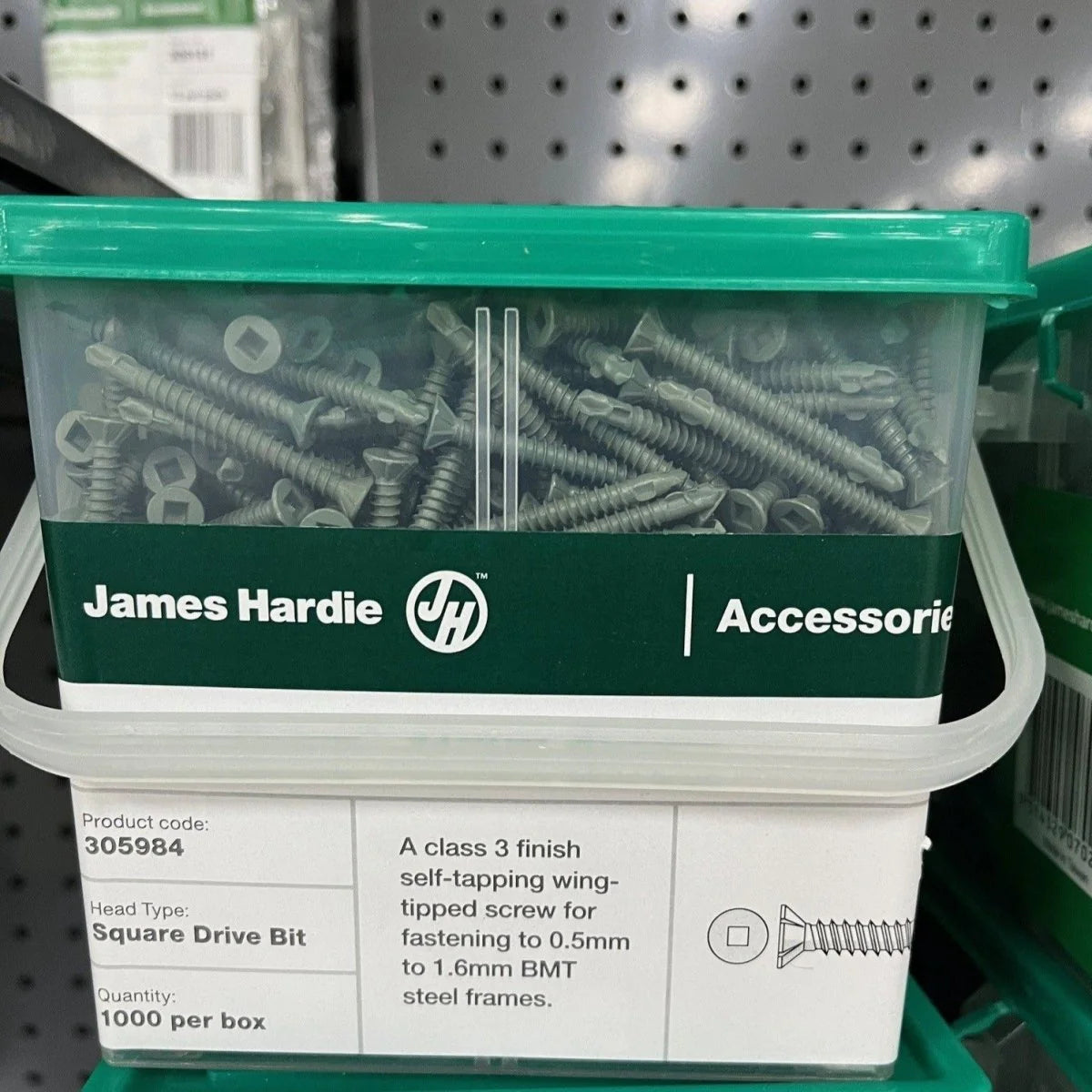 HARDIE DRIVE SCREW 41MM SQUARE DRIVE (BOX  1000)