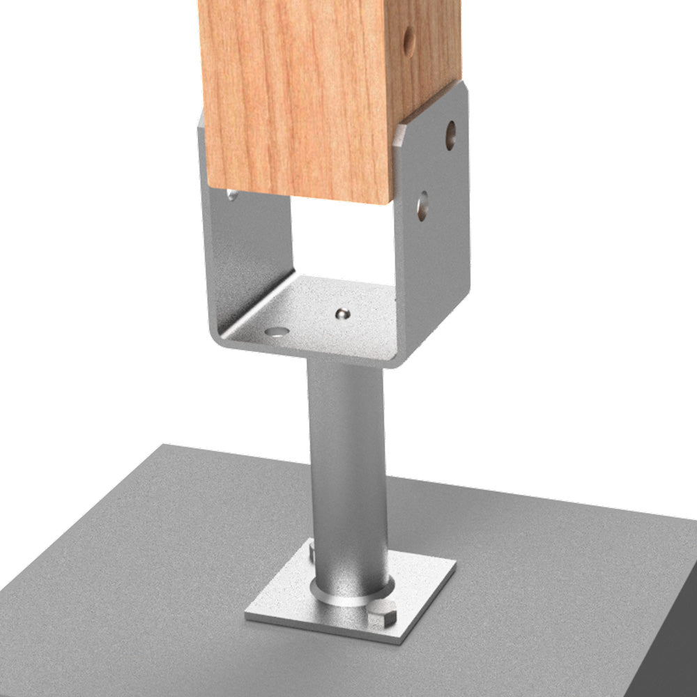 POST SUPPORT 130MM X 90MM FULL STIRRUP