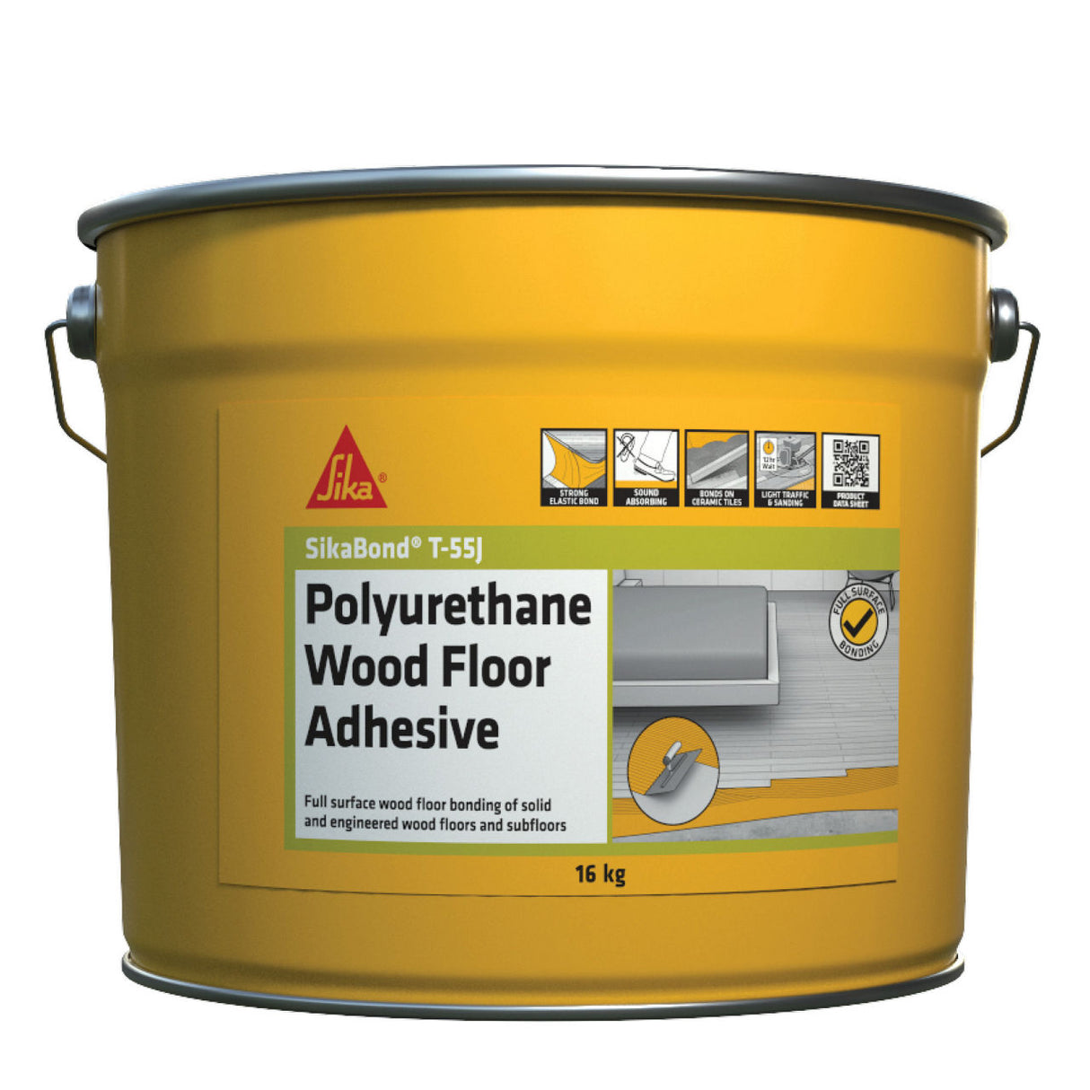 SIKABOND T55J WOOD FLOOR ADHESIVE 16KG PAIL