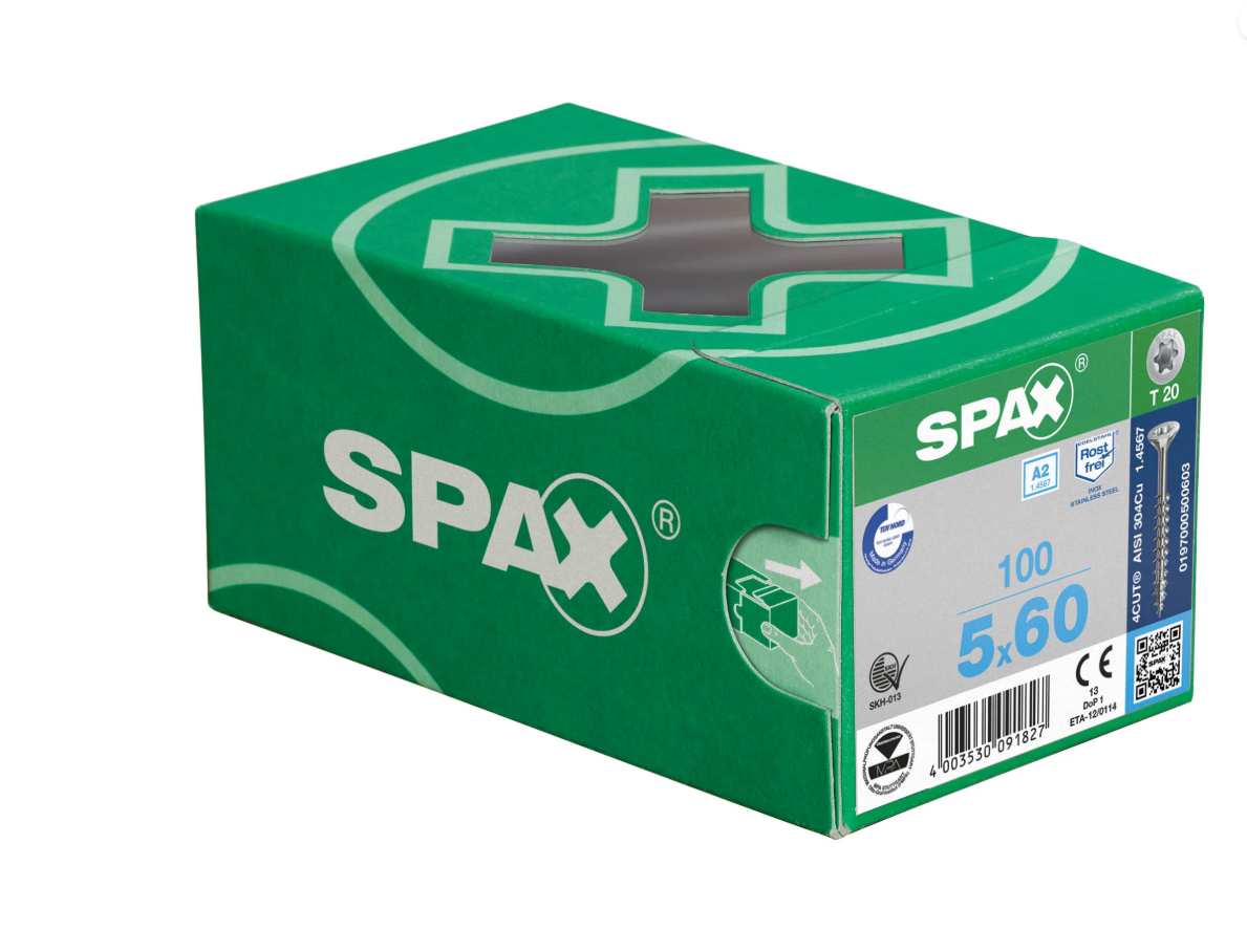 SPAXPACI 5 X 60 A2 CS. P/T 100