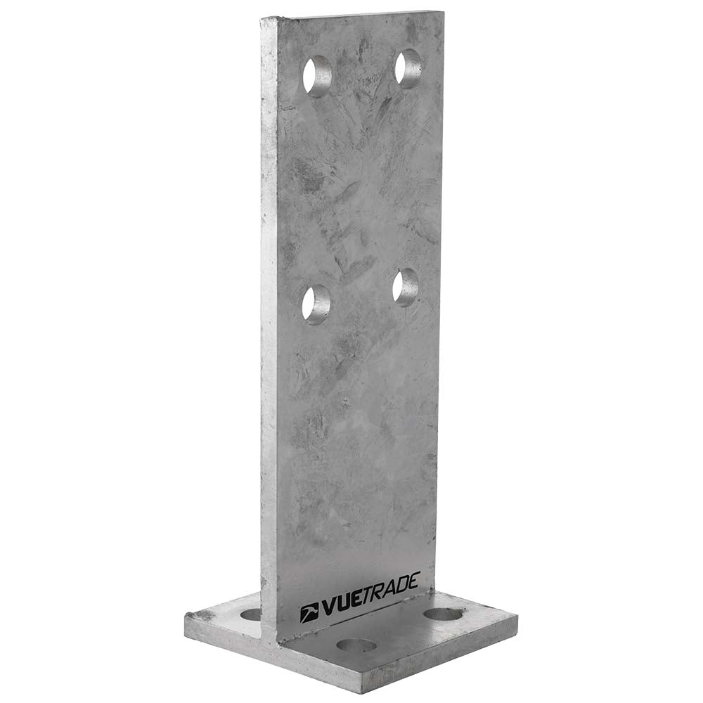 T-BLADE POST SUPPORT - 80MM X 80MM - 250MM BLADE 10.0MM WALL