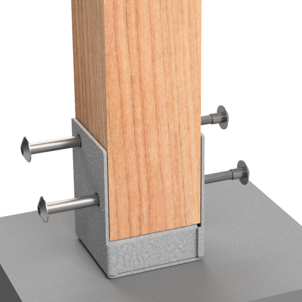 TRADIES BOLT DOWN POST SUPPORT 90MM