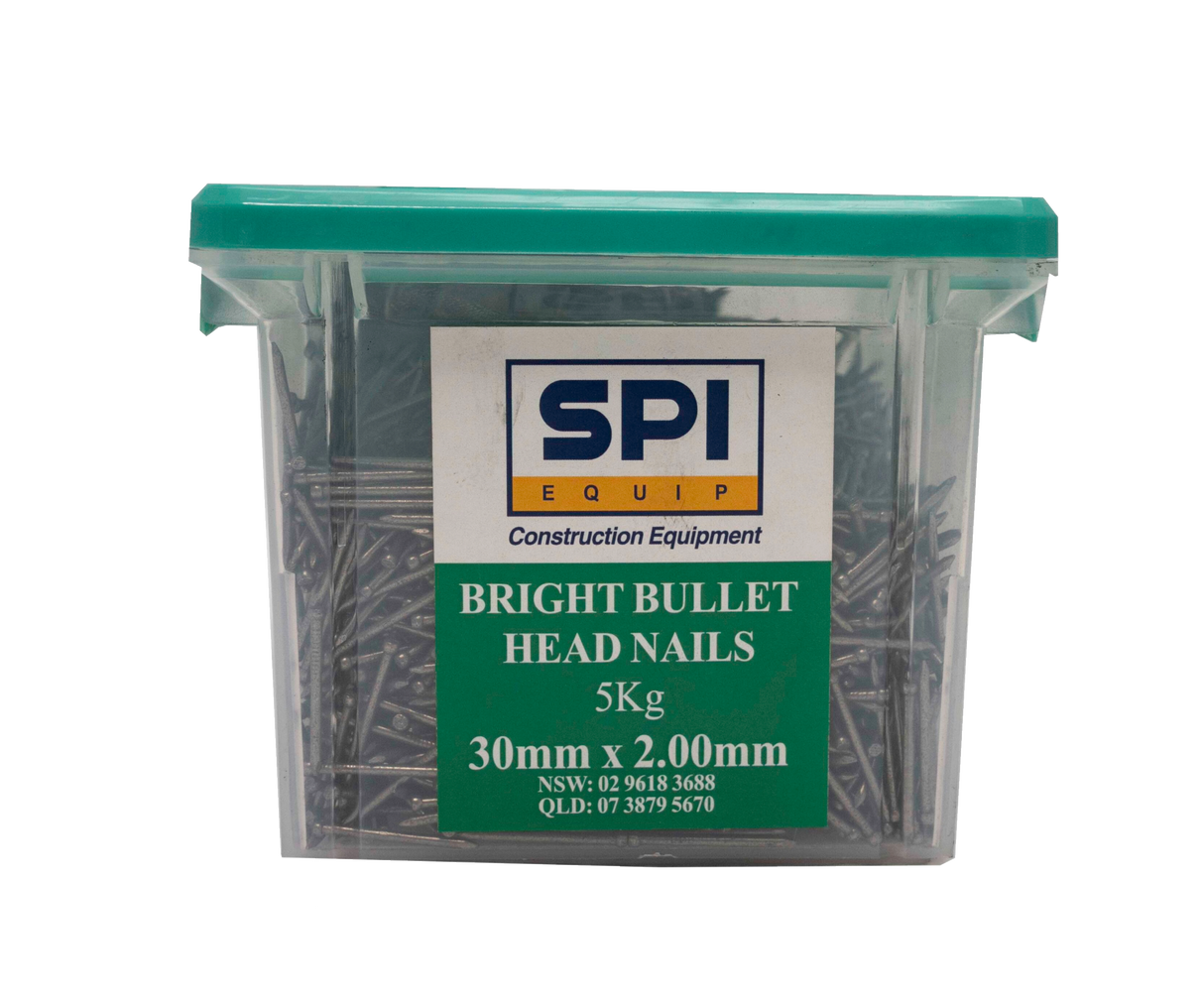 BRIGHT BULLET HEAD NAILS 30MM X 2.00MM 5KG