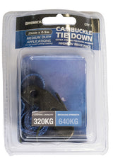 CAMBUCKLE TIE DOWN 25MM X 50CM 1PK