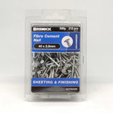 FIBRE CEMENT NAIL GAL 40 X 2.8MM (500G) 210pcs