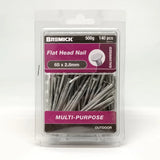 FLAT HEAD NAIL GAL 65 X 2.8MM (500G) 140pcs