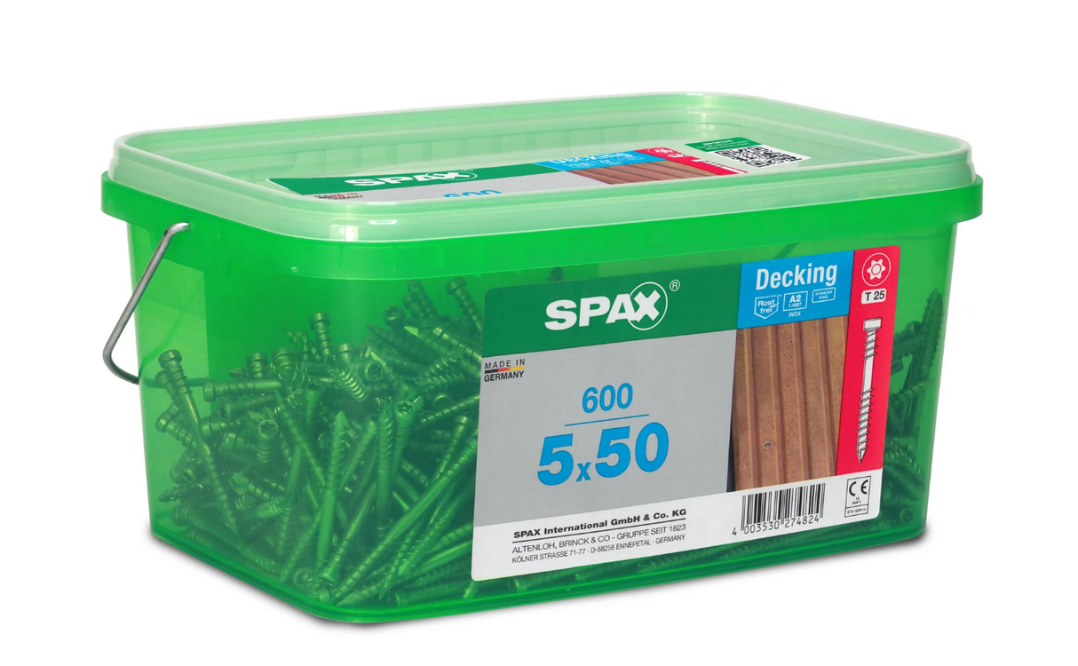 SPAXPACI-DECKING VALUE-PACK 5 X 50 A2 600