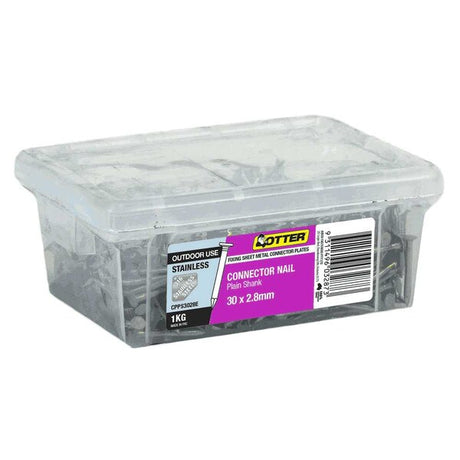 VUETRADE CONNECTOR PLATE NAIL - 30MM X 2.8MM
 -GALVANISED 5KG