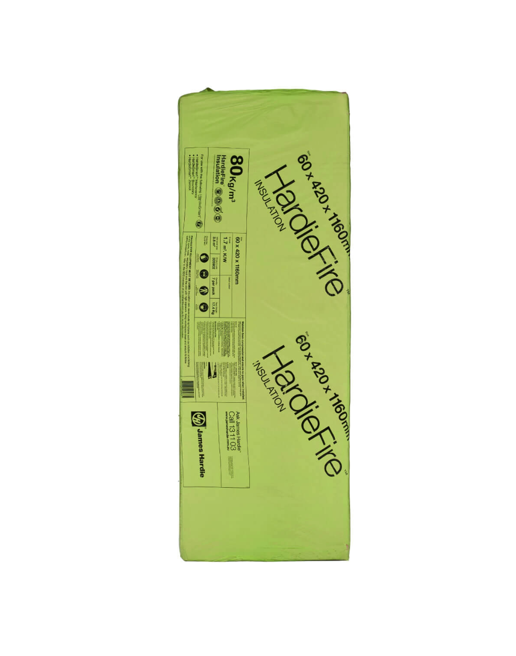 HARDIE FIRE INSULATION 1160 X 560 60MM  -7 PACK