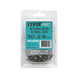 VUETRADE CONNECTOR PLATE NAIL - 30MM X 2.8MM 
-GALVANISED - 500GM - CTN